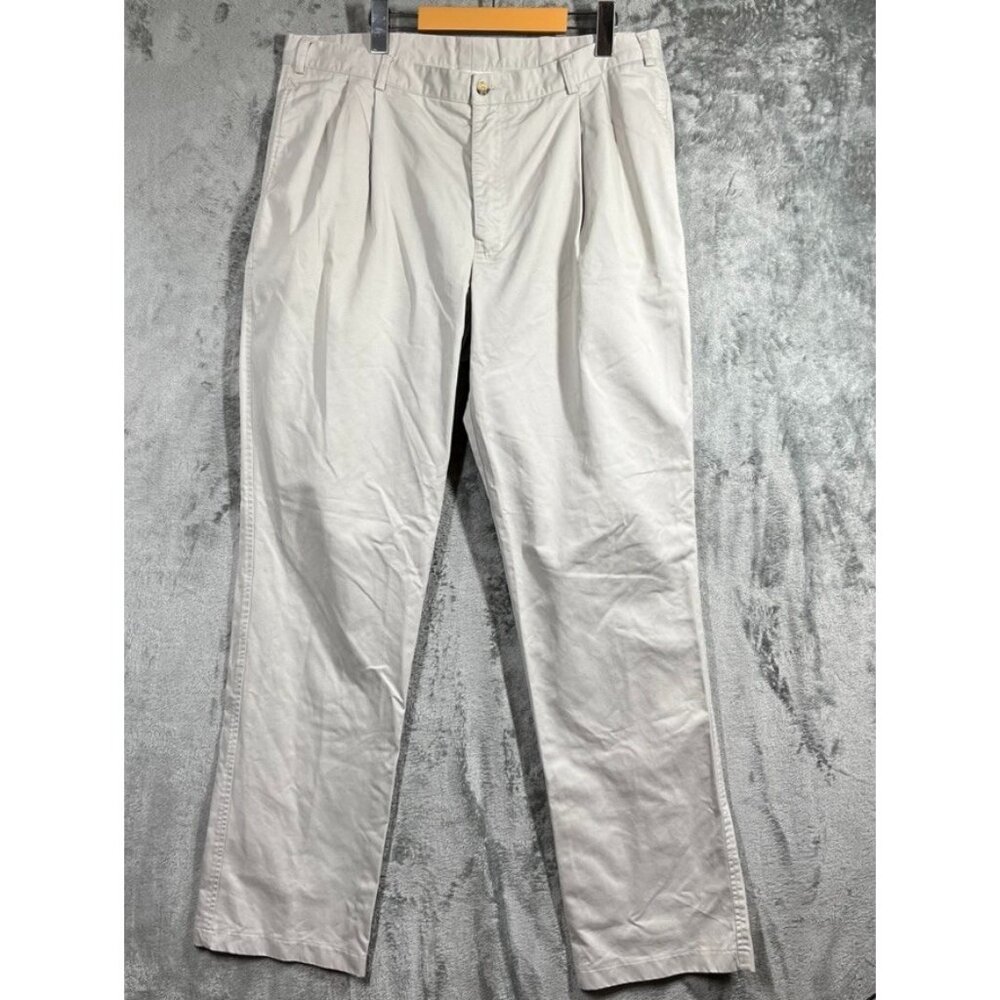 Barbour Pants Mens 36x34 Beige Classic Chino Utility Slacks Trousers